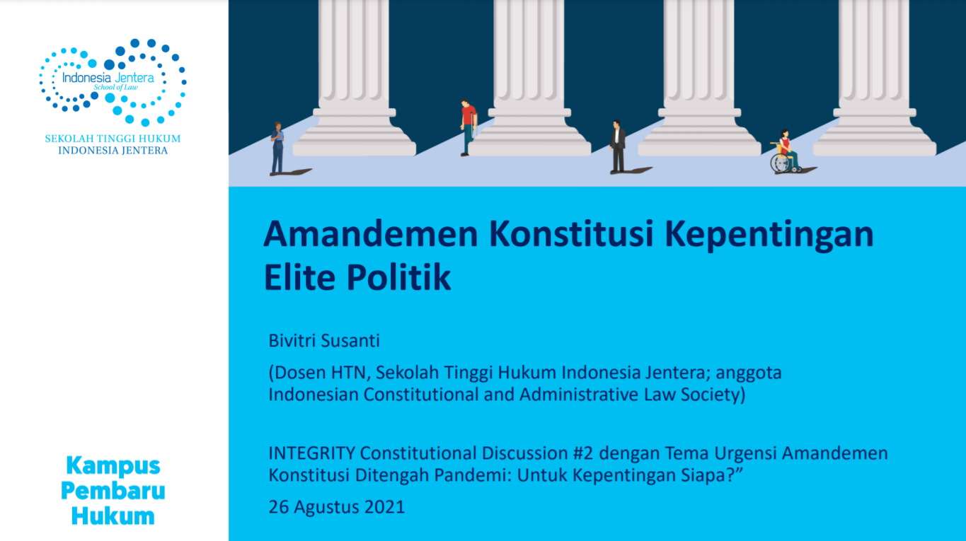 AMANDEMEN KONSTITUSI KEPENTINGAN ELITE POLITIK