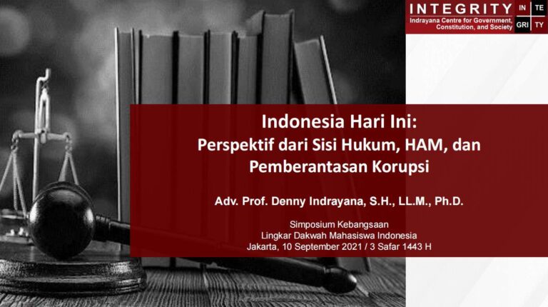 Indonesia Hari Ini - Perspektif dari Sisi Hukum dan Hak Asasi