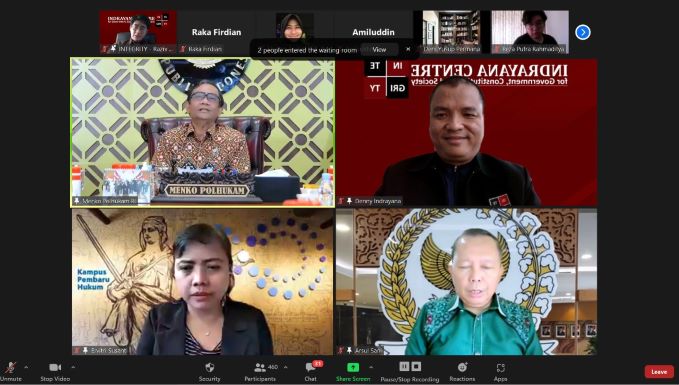 INTEGRITY Constitutional Discussion 2_Amandemen UUD 1945 Jangan Elitis dan Menabrak Prinsip Antibenturan Kepentingan