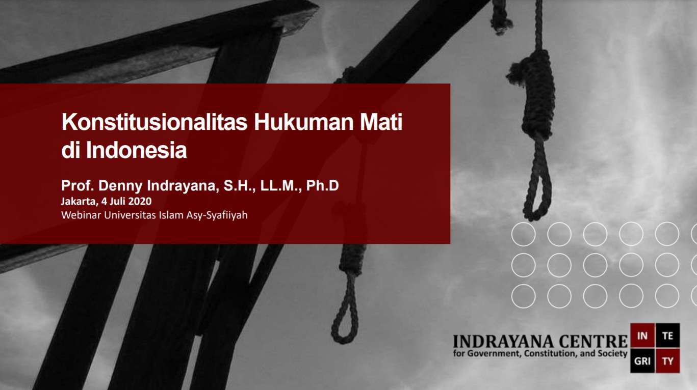 KONSTITUSIONALITAS HUKUMAN MATI DI INDONESIA