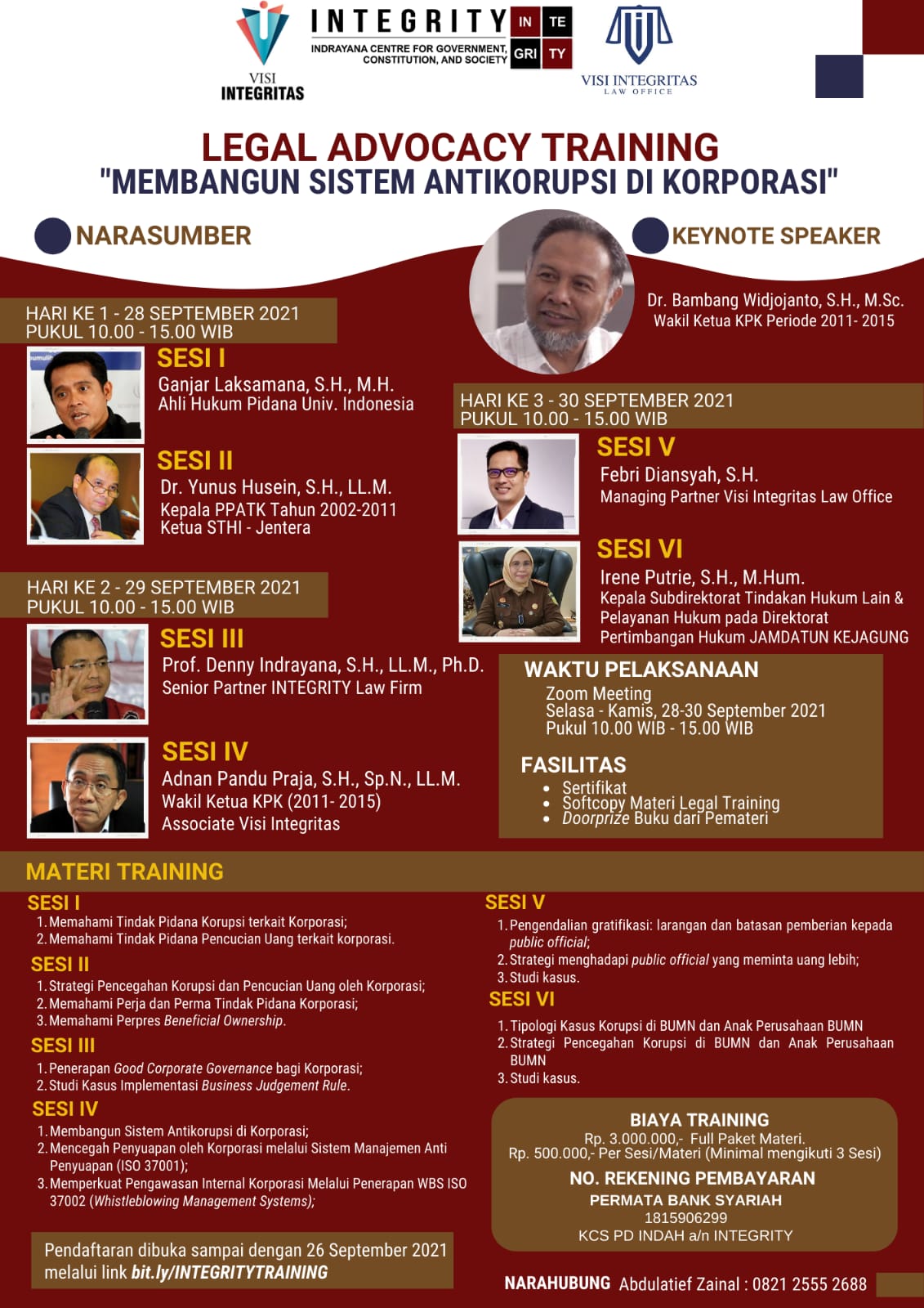 Legal Advocacy Training _ Membangun Sistem Antikorupsi di Korporasi