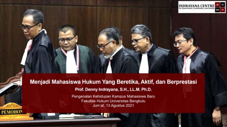 MENJADI MAHASISWA HUKUM YANG BERETIKA, AKTIF, DAN BERPRESTASI