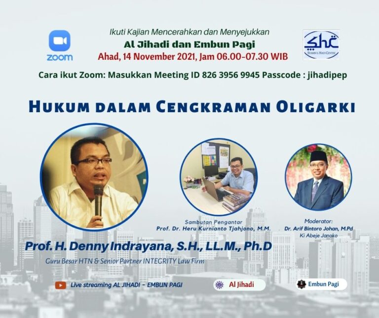 [Denny Indrayana] Hukum dalam Cengkeraman Oligarki